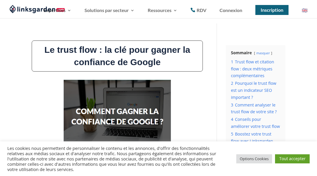 Aperçu du site LinksGarden